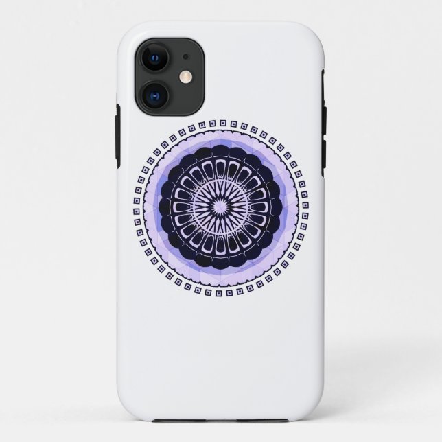 Capa Para iPhone 11 Mandala design circular (Verso)