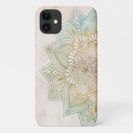 Capa Para iPhone 11 Mandala índia espiritual e colorida