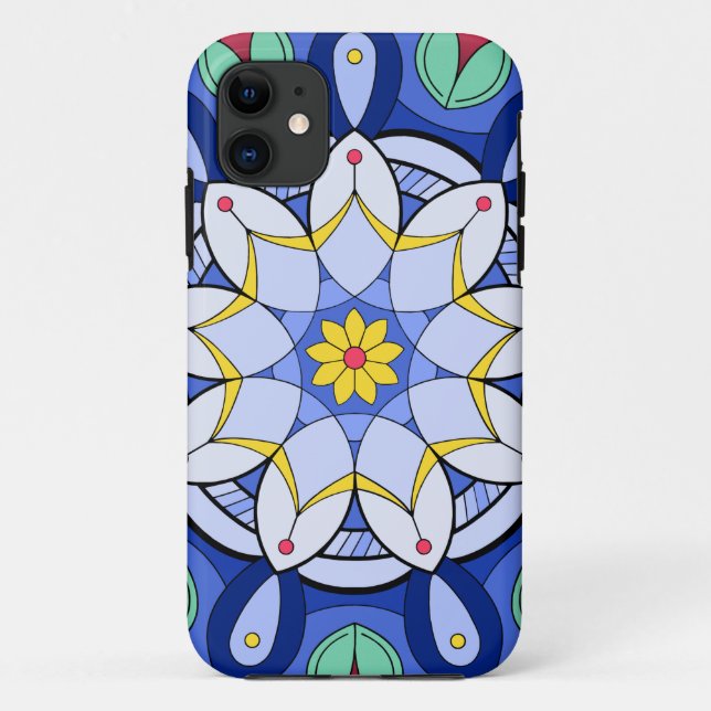 Capa Para iPhone 11 Mandala Padrão 01 (Verso)