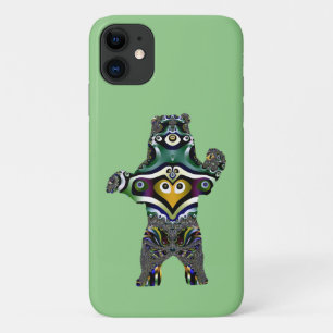 Capa Para iPhone 11 Mandala Polar Bear