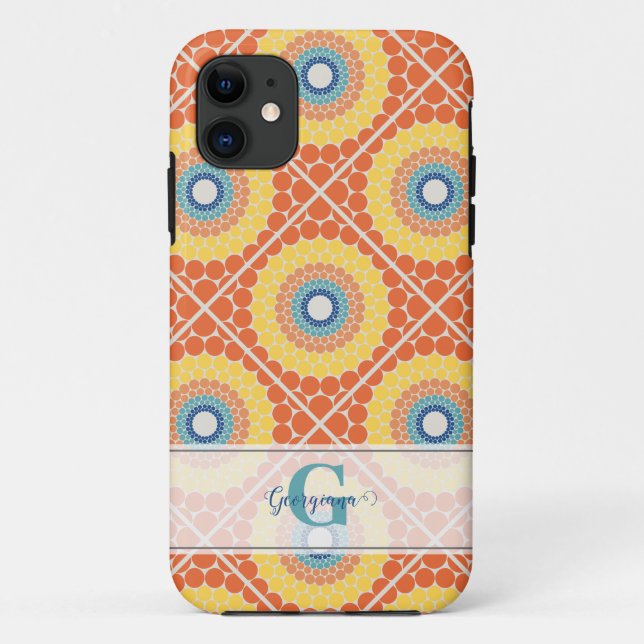 Capa Para iPhone 11 Mandala Radiante de Verão Egeu Personalizado (Verso)