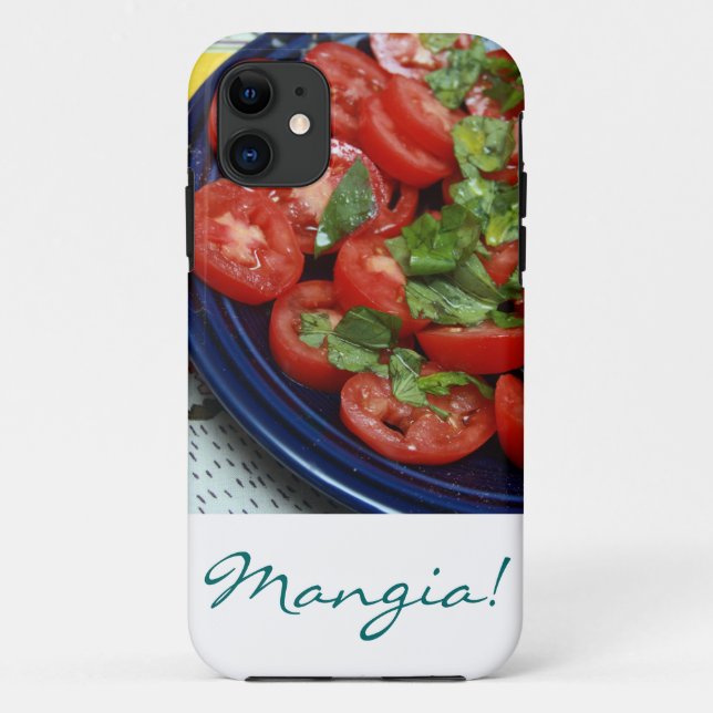 Capa Para iPhone 11 Mangia! (Verso)