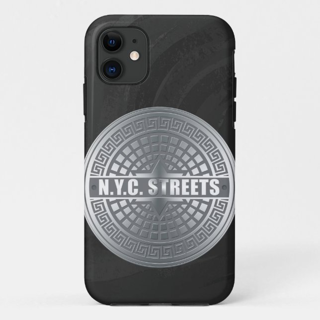 Capa Para iPhone 11 Manhole NYC (Verso)