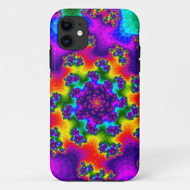 Capa Para iPhone 11 Manipuladores FLORAIS Arco-Íris (Verso)