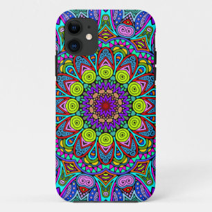 Capa Para iPhone 11 Manipular a pintura Mandala Relógio Face 4