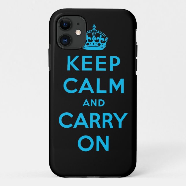 Capa Para iPhone 11 mantenha a calma e continue (Verso)