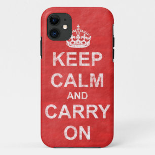 Capa Para iPhone 11 Mantenha a calma e continue a vigiar
