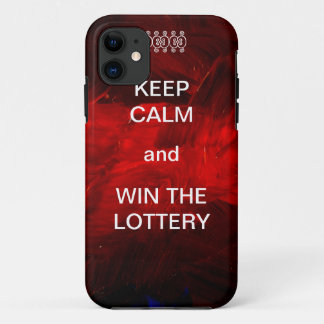 Capa Para iPhone 11 Mantenha a Calma e Ganhe na Loteria