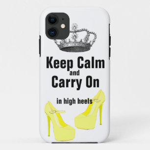 Capa Para iPhone 11 Mantenha a calma para continuar o iPhone 5 dos