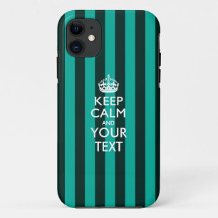 Capa Para iPhone 11 MANTENHA O CALM E O Texto Personalizados