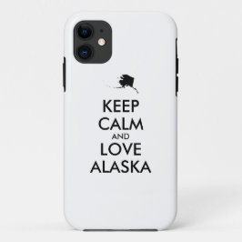 Capa Para iPhone 11 MANTER CALM e AMAR ALASKA personalizáveis