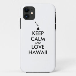 Capa Para iPhone 11 MANTER CALMO e AMOR personalizáveis