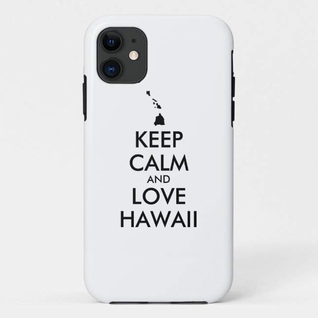 Capa Para iPhone 11 MANTER CALMO e AMOR personalizáveis (Verso)