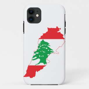 Capa Para iPhone 11 Mapa de Sinalizador do Líbano