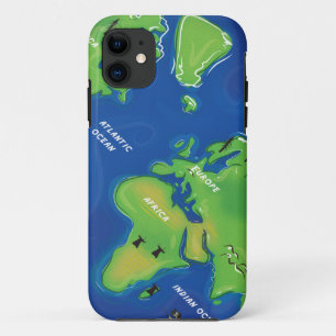 Capa Para iPhone 11 Mapa do mundo
