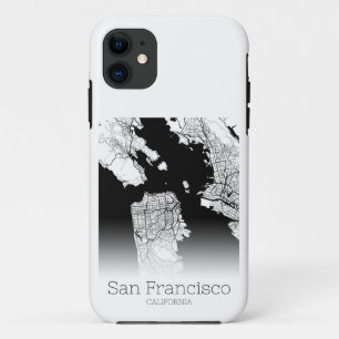 Capa Para iPhone 11 Mapa Moderno da Cidade de São Francisco