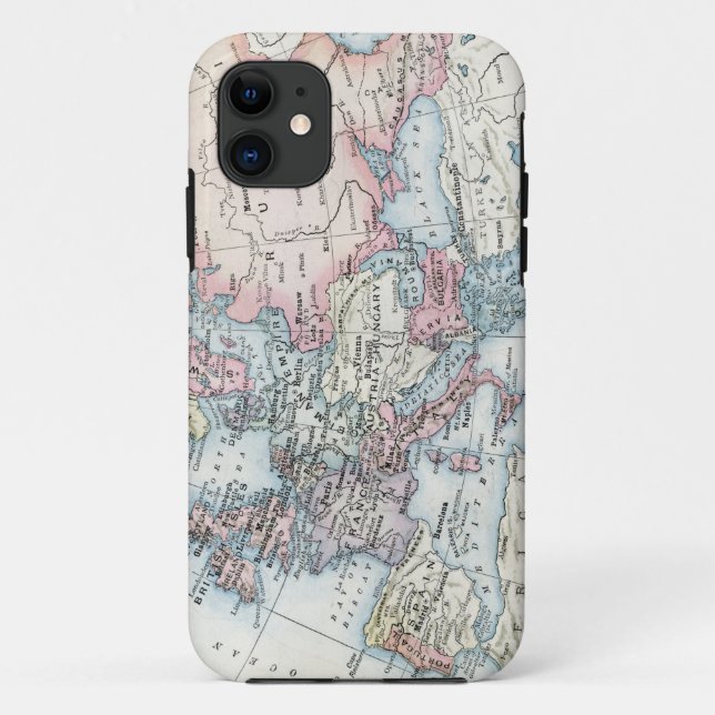 Capa Para iPhone 11 Mapa Político da Europa (1916) (Verso)