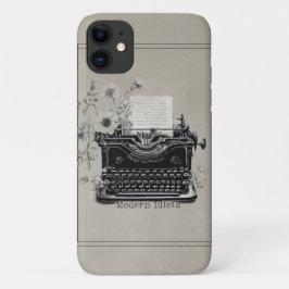 Capa Para iPhone 11 máquina de escrever tpd vintage idiotas modernos f