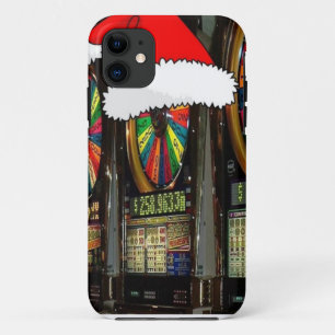 Capa Para iPhone 11 Máquinas de Slot de Santa Hat
