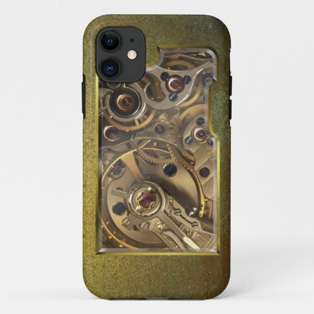 Capa Para iPhone 11 Maquinismo de relojoaria Iphone (Verso)