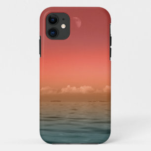Capa Para iPhone 11 Mar, Terra E Céu Paisagem maravilhosa