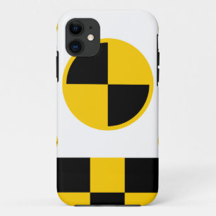 Capa Para iPhone 11 Marcadores de ensaio de colisão vibrantes