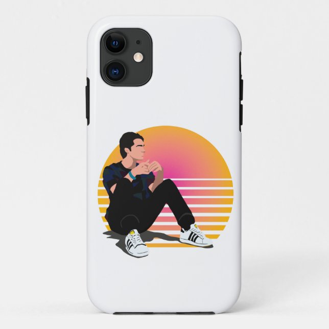 Capa Para iPhone 11 Marcus Baker retro vibe 90 (Verso)