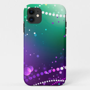 Capa Para iPhone 11 Mardi Gras Festivo Purple Background