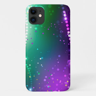 Capa Para iPhone 11 Mardi Gras Festivo Purple Background