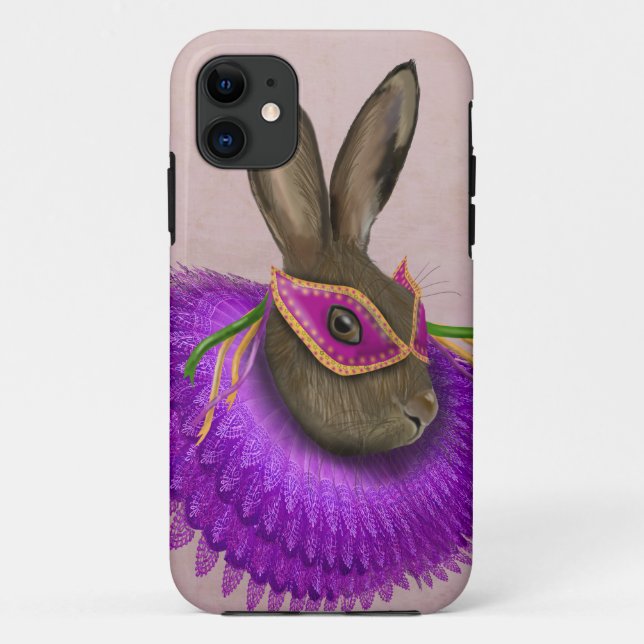 Capa Para iPhone 11 Mardi Gras Hare 4 (Verso)