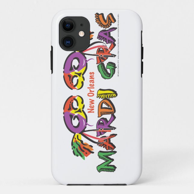 Capa Para iPhone 11 Mardi Gras New Orleans (Verso)