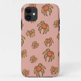 Capa Para iPhone 11 Margarida amarela e laranja
