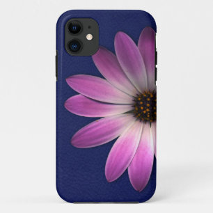 Capa Para iPhone 11 Margarida magenta cor-de-rosa no impressão do