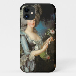 Capa Para iPhone 11 Marie Antoinette com um rosa, 1783