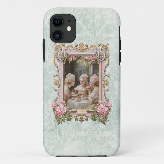 Capa Para iPhone 11 Marie Antoinette,French,Paris,tea,cakes,スマホケース (Verso)