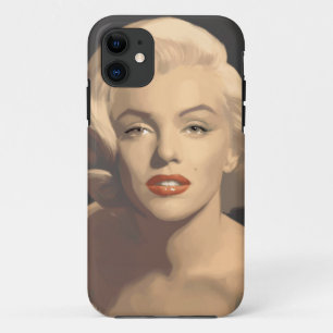 Capa Para iPhone 11 Marilyn cinzenta gráfica