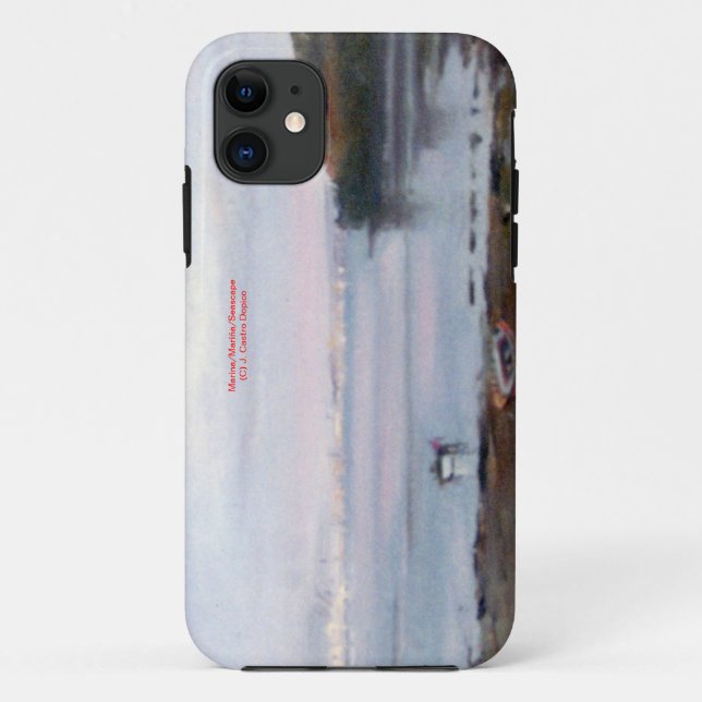 Capa Para iPhone 11 Marina/Mariña/Seascape (Verso)