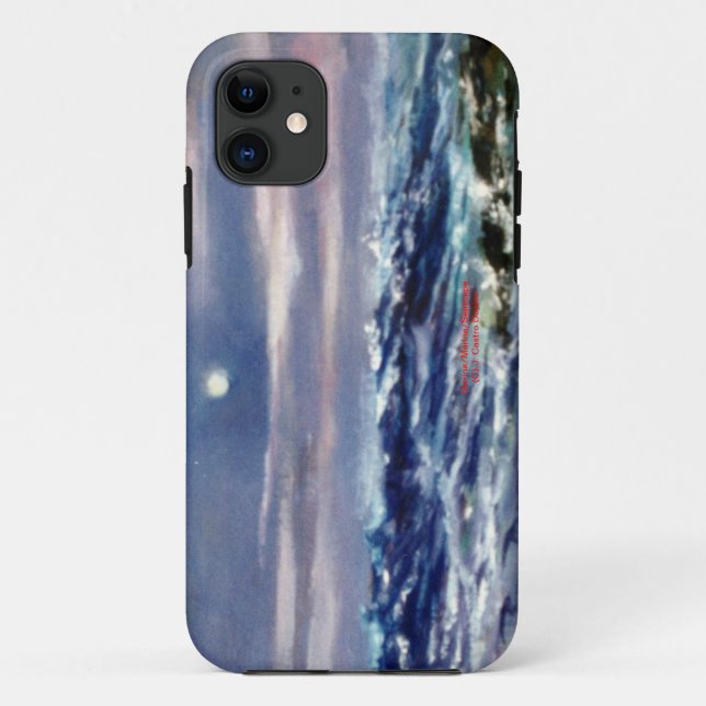Capa Para iPhone 11 Marina/Mariña/Seascape (Verso)