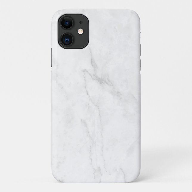 Capa Para iPhone 11 Mármore Branco (Verso)