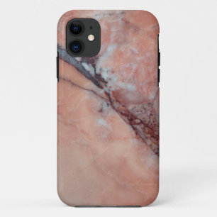 Capa Para iPhone 11 Mármore Italiano Cor-De-Rosa Com Mala De Ocorrên