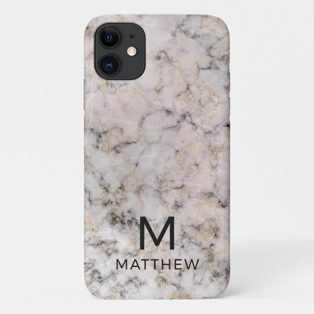 Capa Para iPhone 11 Mármore Moderno (Verso)