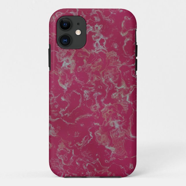 Capa Para iPhone 11 mármore rosa (Verso)