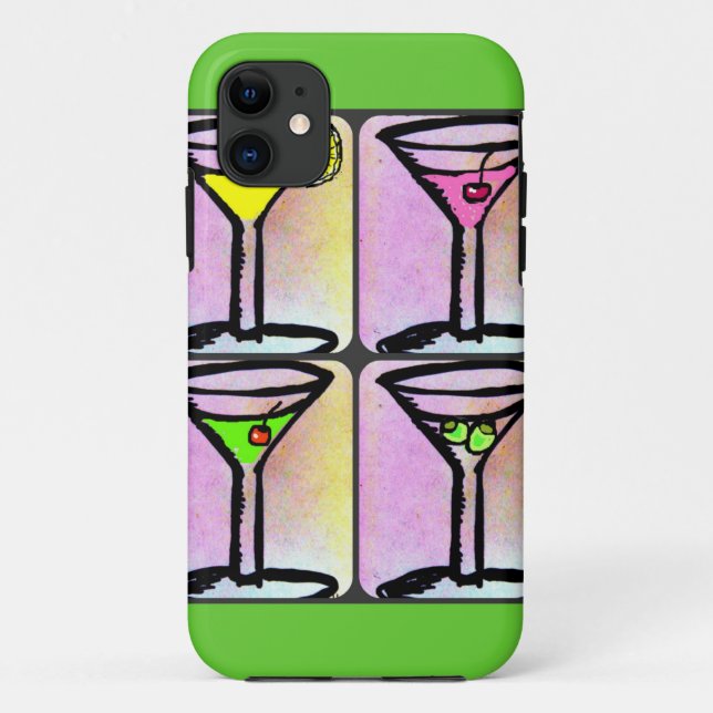 CAPA PARA iPhone 11 MARTINI TIME PASTEL IMPRESSÃO (Verso)