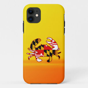 Capa Para iPhone 11 Maryland Flag Crab