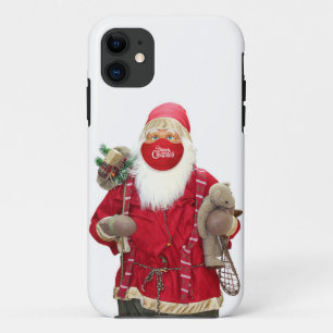 Capa Para iPhone 11 Máscara de rosto do Papai Noel