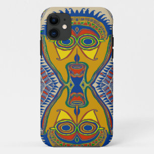 Capa Para iPhone 11 Máscara Tribal Xamânica