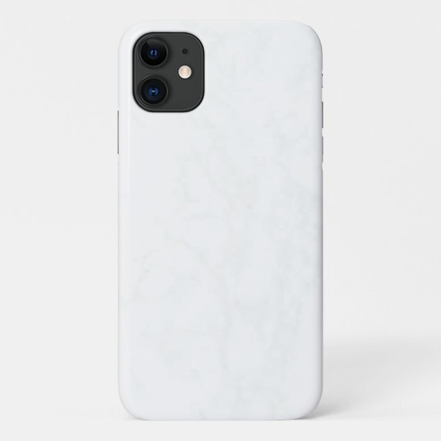 Capa Para iPhone 11 Mate de mármore branco moderno brilho mal lá (Verso)