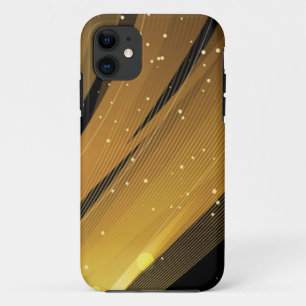 Capa Para iPhone 11 Mate de Mata de Mato de Ouro Negra