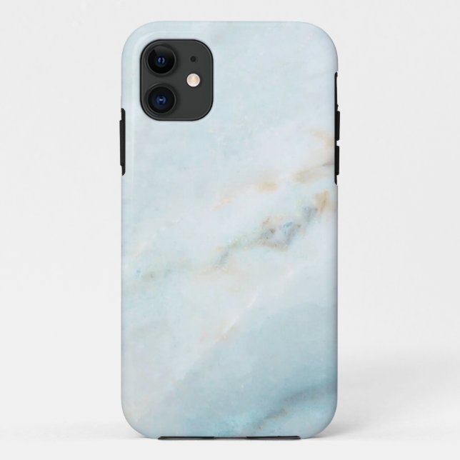 Capa Para iPhone 11 Mate Mate Tough Apple de mármore (Verso)