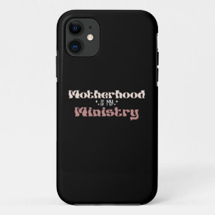 Capa Para iPhone 11 Maternidade é Meu Ministério Mãe Dia das Mães